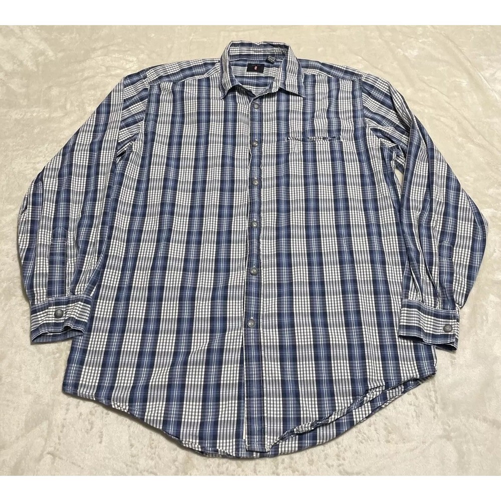 Vintage Levis Shirt Men's Large Blue Long Sleeve Button Up Jeanswear